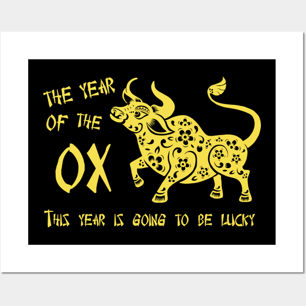 Chinese New Year – Year of the Ox Wall Art by valentinahramov